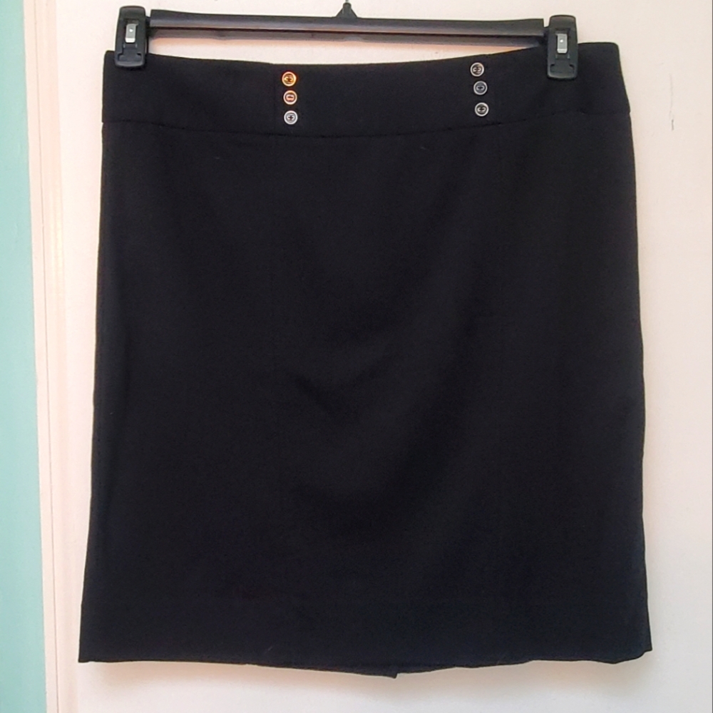 Size 14 White House Black Market Black Pencil Skirt
